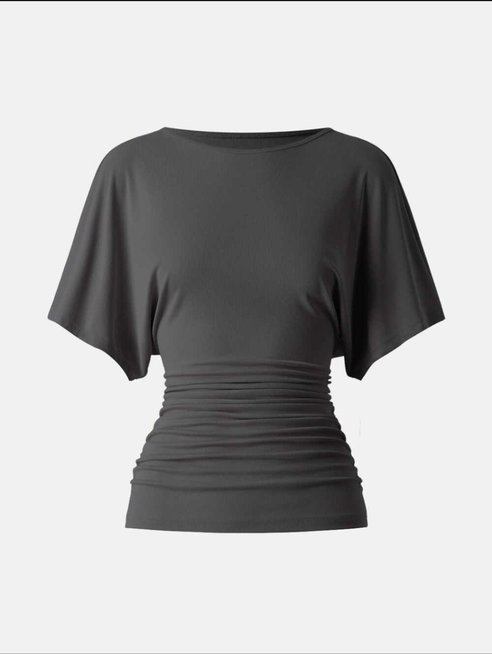 OGL Ruched Batwing Sleeve Top